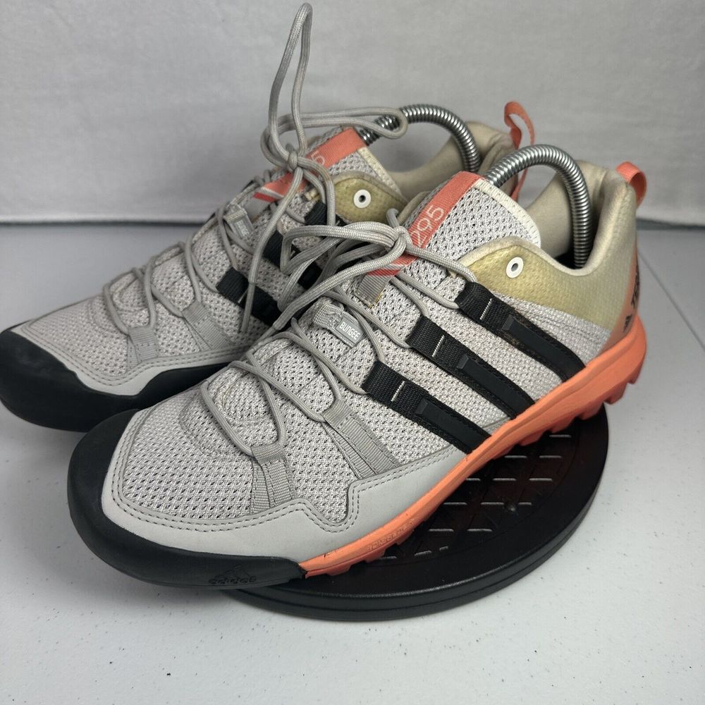 Adidas Terrex Stealth Gray Pink Hiking Biking Shoes 791001 Size 9.5 Women's‎